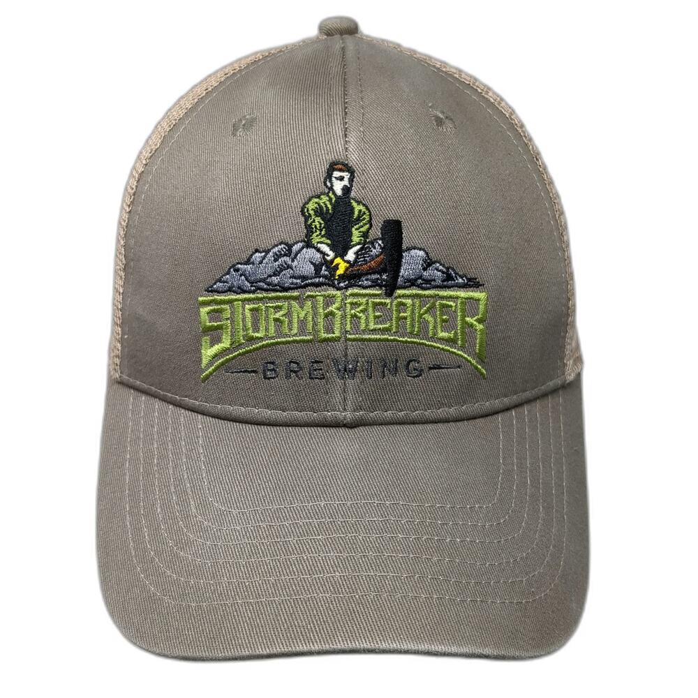 Brewery Branding Co Trucker Hat Brown One Size Stormbreaker Brewing Portland